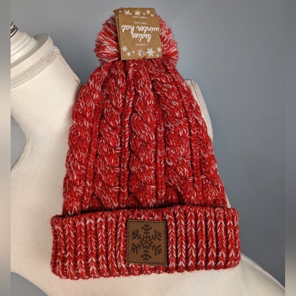 Red winter hat